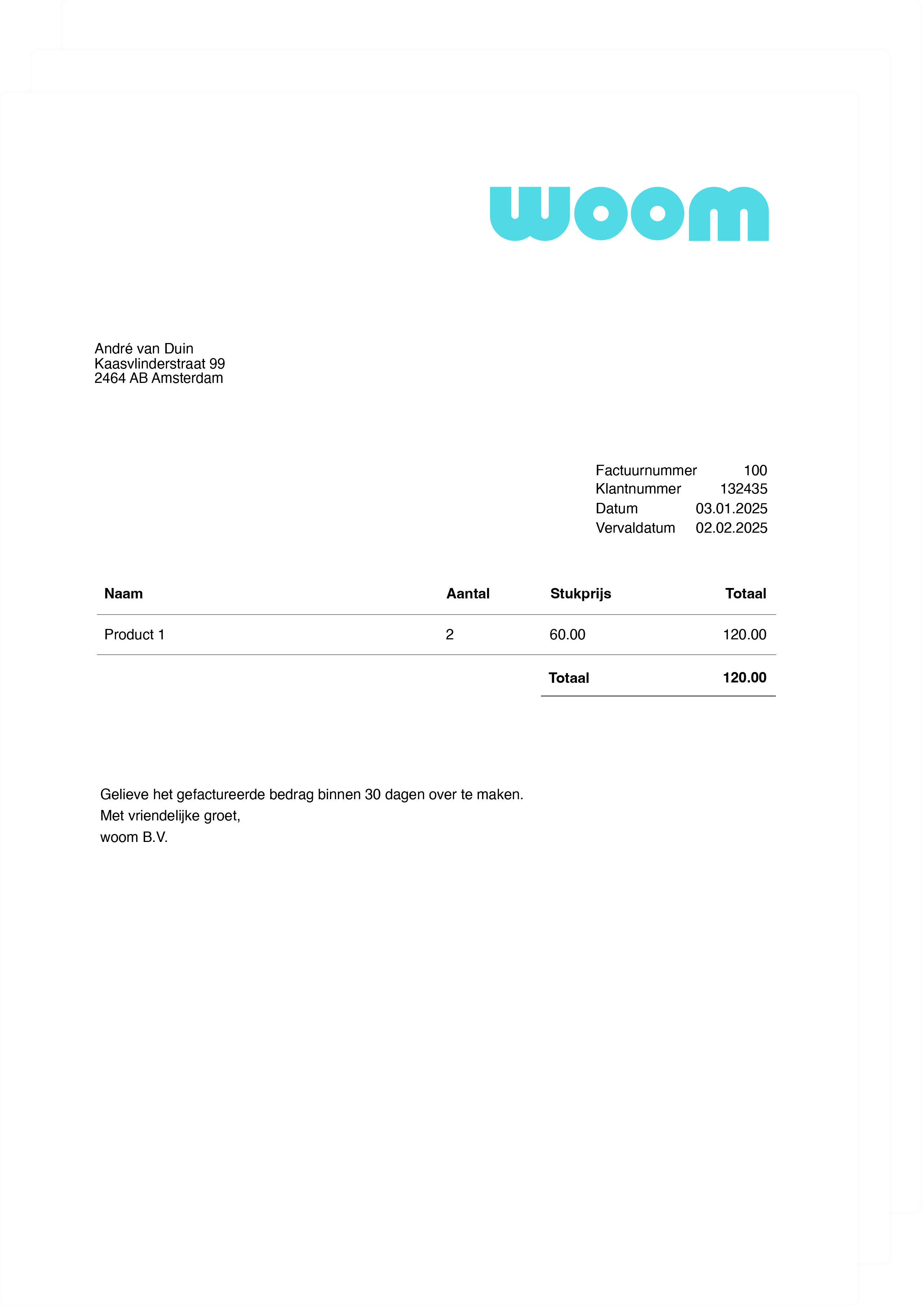 Illustratie van een Bulk Mail-document