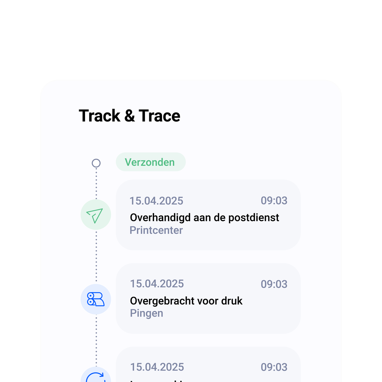 Briefpost track en trace