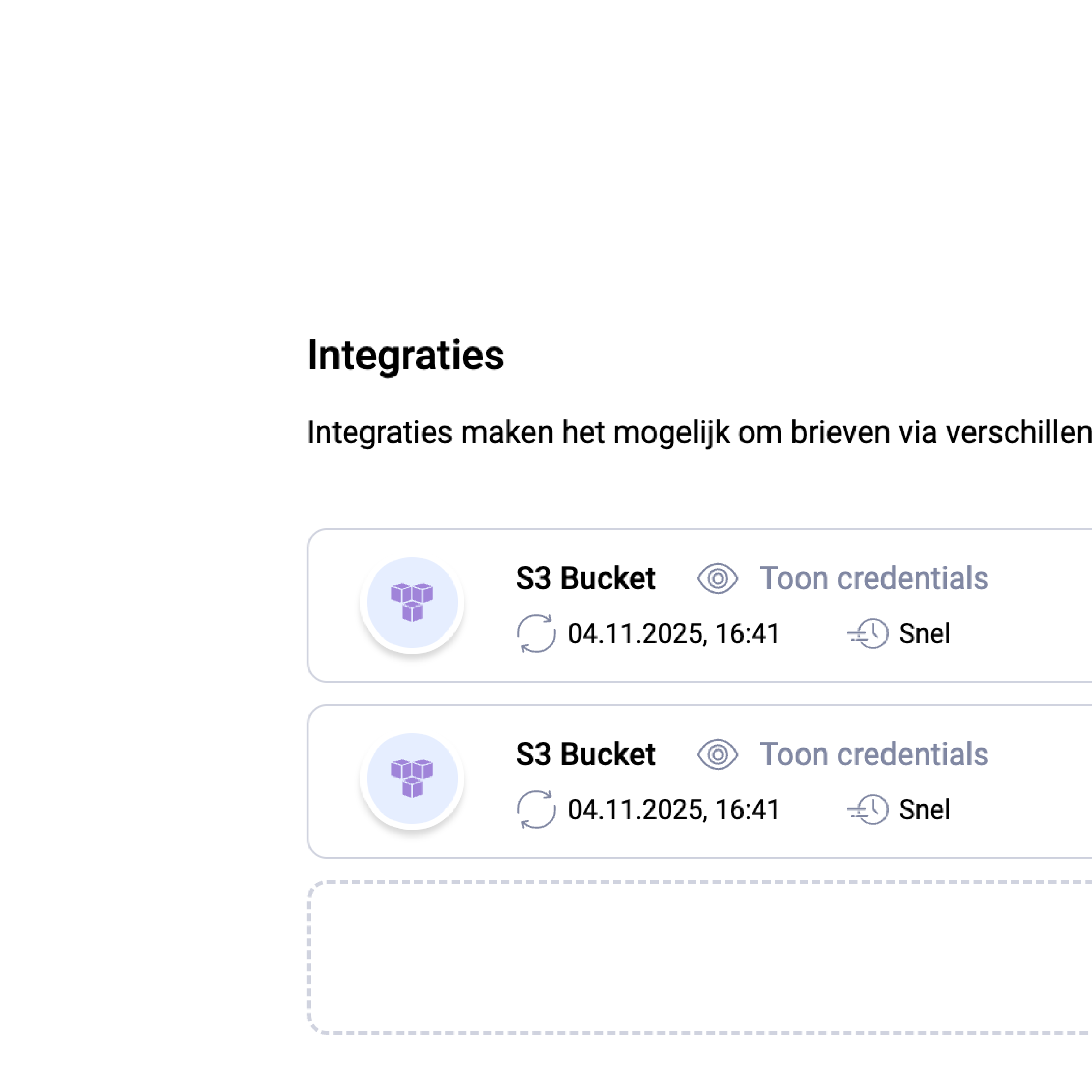S3-integratie in de Pingen-webapp